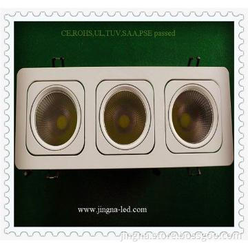 Cheap Price 15W LED Grille Light with black color of surface